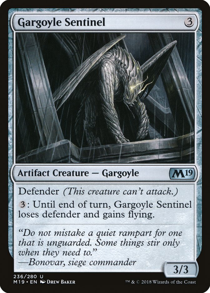 Gargoyle Sentinel [Core Set 2019] | Card Citadel