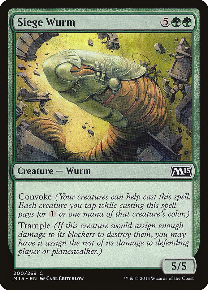 Siege Wurm [Magic 2015] | Card Citadel