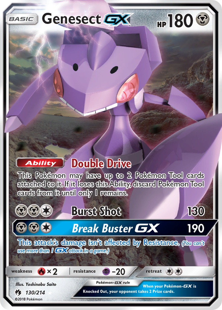 Genesect GX (130/214) [Sun & Moon: Lost Thunder] | Card Citadel