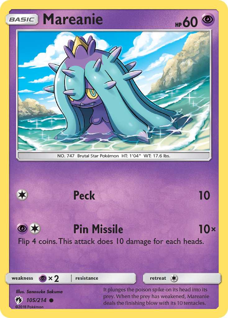 Mareanie (105/214) [Sun & Moon: Lost Thunder] | Card Citadel