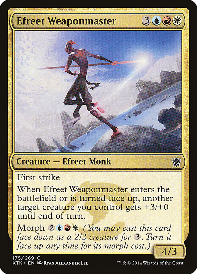 Efreet Weaponmaster [Khans of Tarkir] | Card Citadel