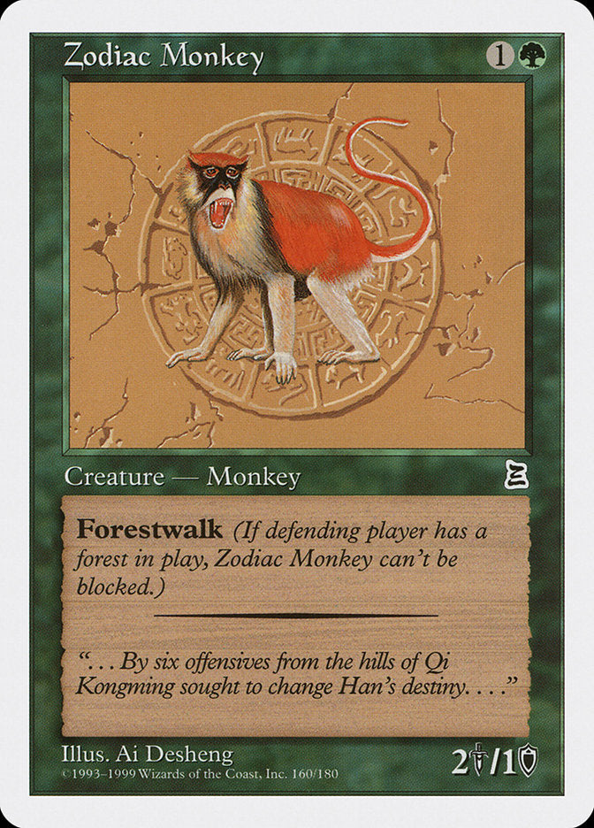 Zodiac Monkey [Portal Three Kingdoms] | Card Citadel