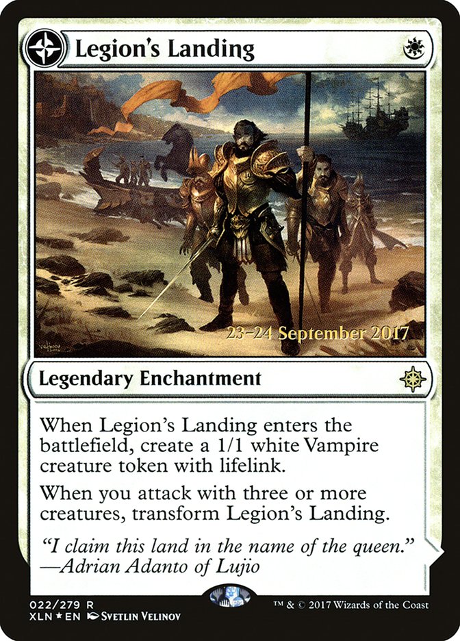 Legion's Landing // Adanto, the First Fort [Ixalan Promos] | Card Citadel