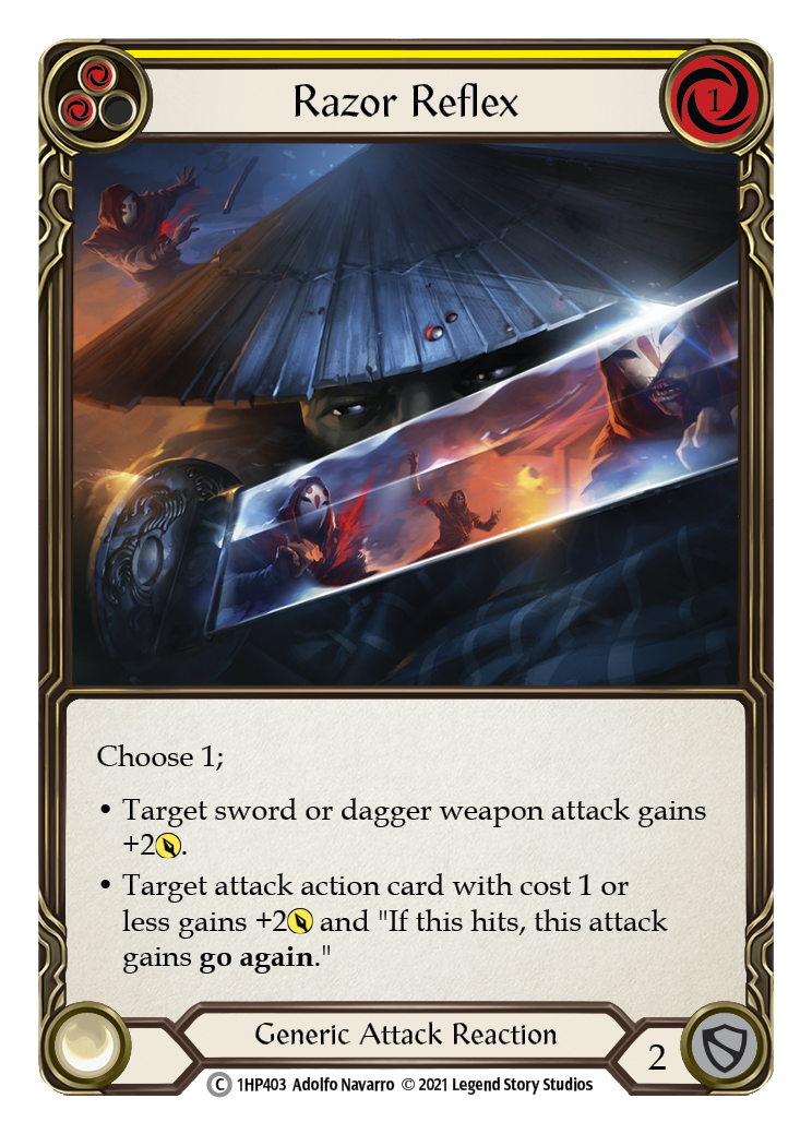 Razor Reflex (Yellow) [1HP403] | Card Citadel