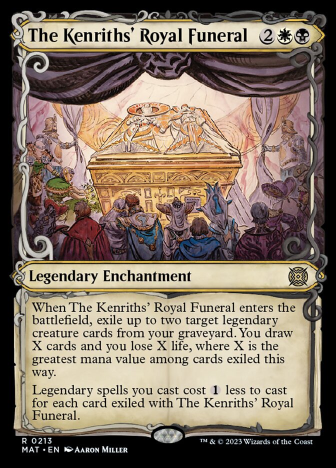 The Kenriths' Royal Funeral (Showcase Halo Foil) [March of the Machine: The Aftermath] | Card Citadel