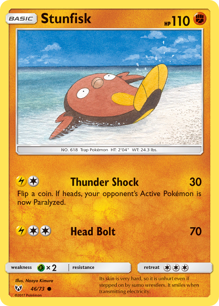 Stunfisk (46/73) [Sun & Moon: Shining Legends] | Card Citadel