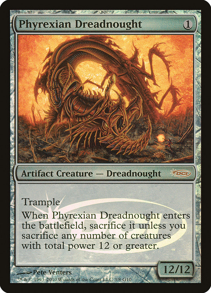 Phyrexian Dreadnought [Judge Gift Cards 2010] | Card Citadel