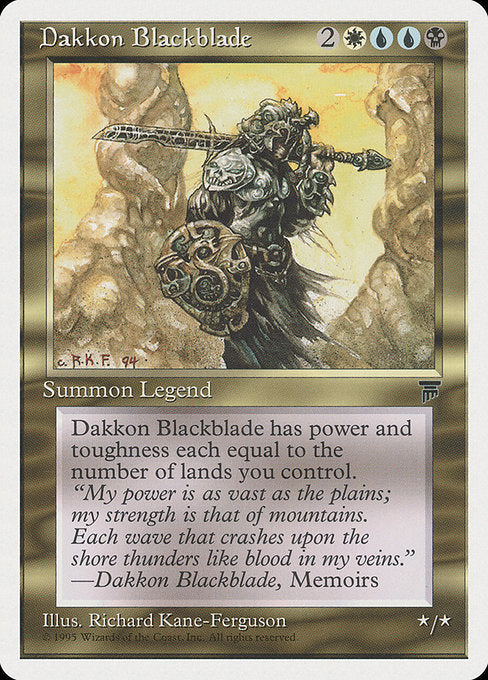 Dakkon Blackblade (Chronicles) | Card Citadel