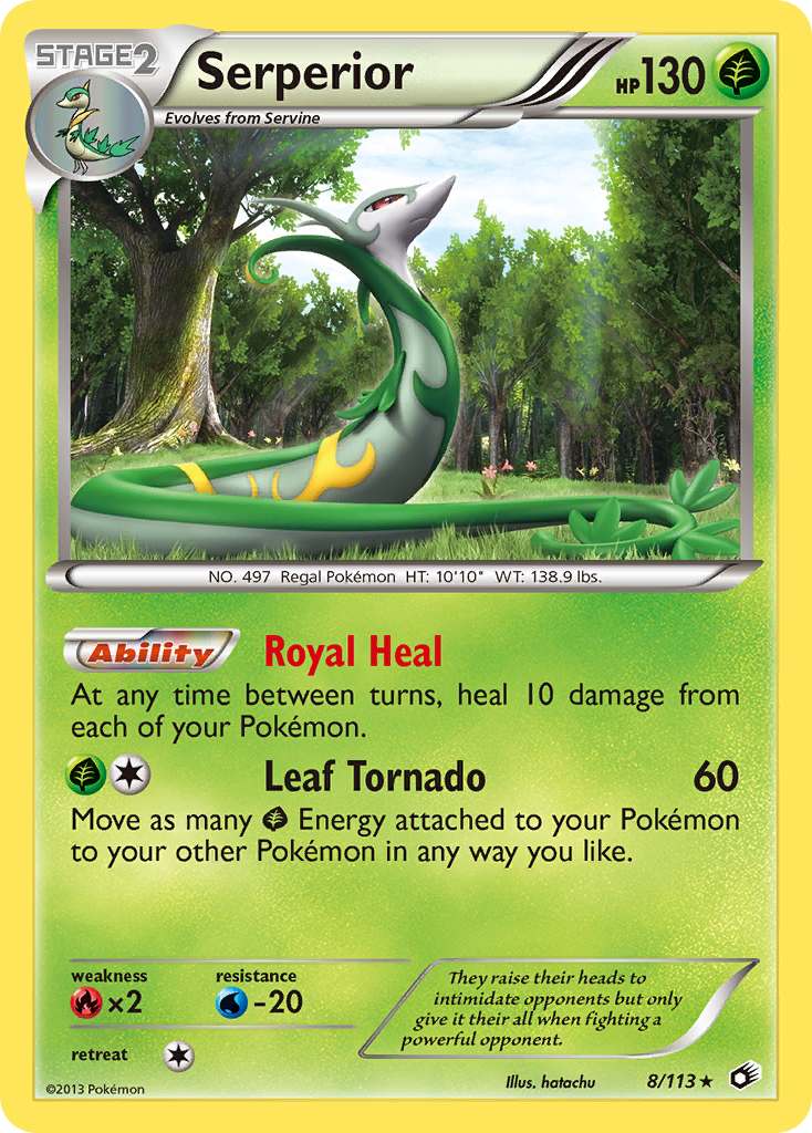 Serperior (8/113) [Black & White: Legendary Treasures] | Card Citadel