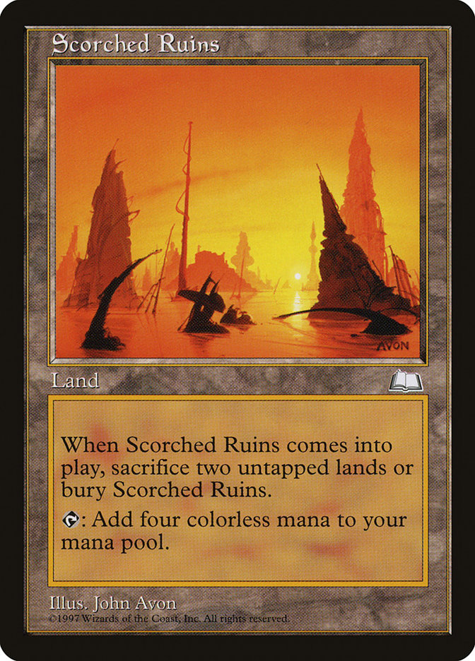 Scorched Ruins [Weatherlight] | Card Citadel