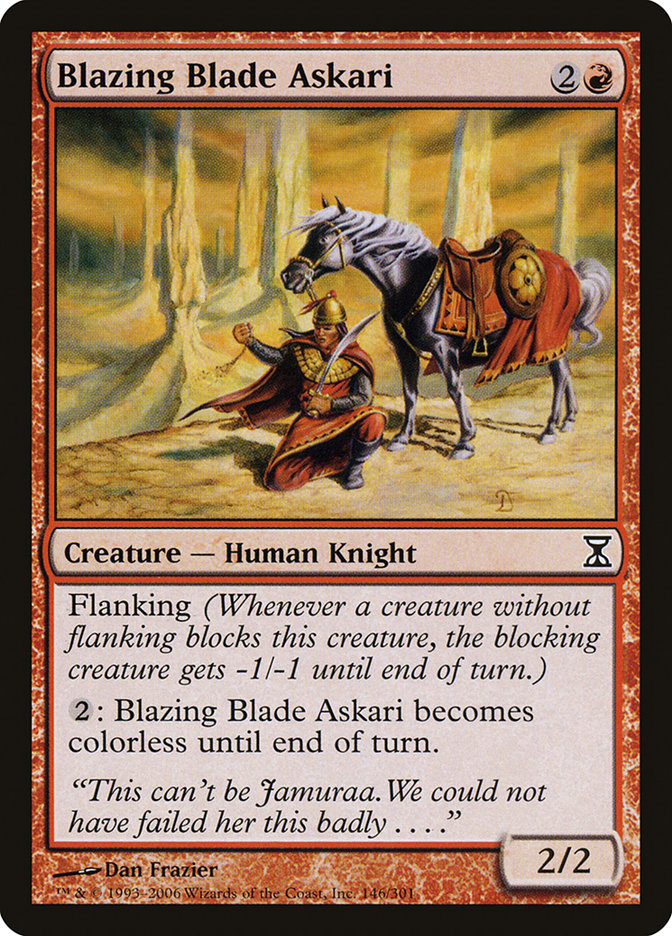 Blazing Blade Askari [Time Spiral] | Card Citadel