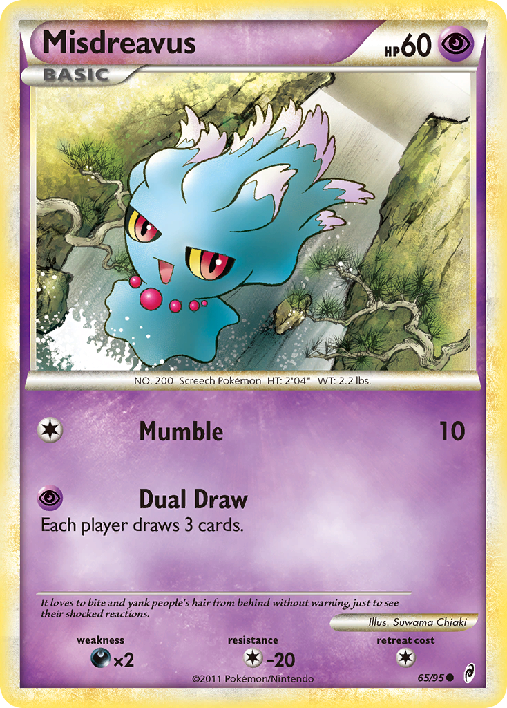 Misdreavus (65/95) [HeartGold & SoulSilver: Call of Legends] | Card Citadel