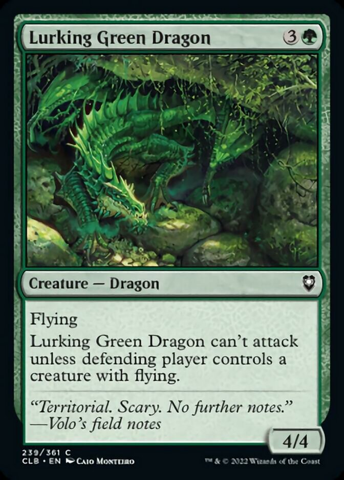 Lurking Green Dragon [Commander Legends: Battle for Baldur's Gate] | Card Citadel