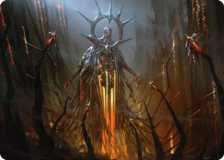 Solphim, Mayhem Dominus Art Card [Phyrexia: All Will Be One Art Series] | Card Citadel