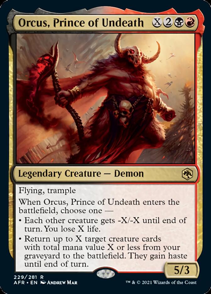 Orcus, Prince of Undeath [Dungeons & Dragons: Adventures in the Forgotten Realms] | Card Citadel