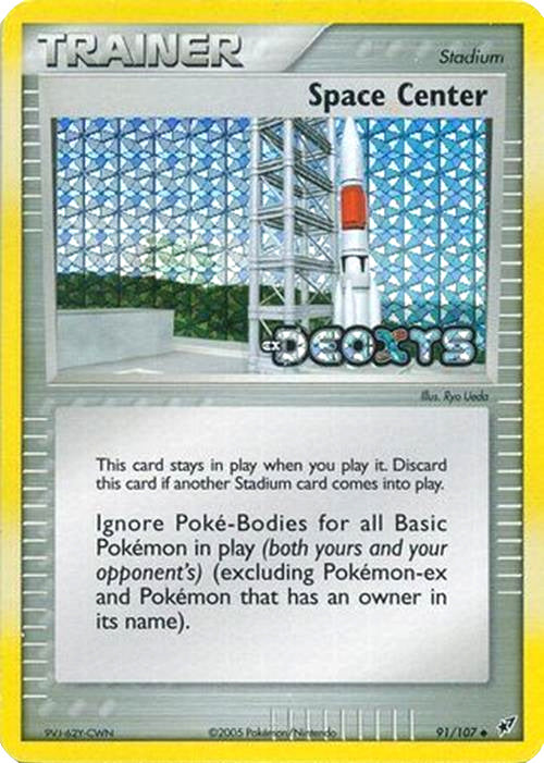 Space Center (91/107) (Stamped) [EX: Deoxys] | Card Citadel