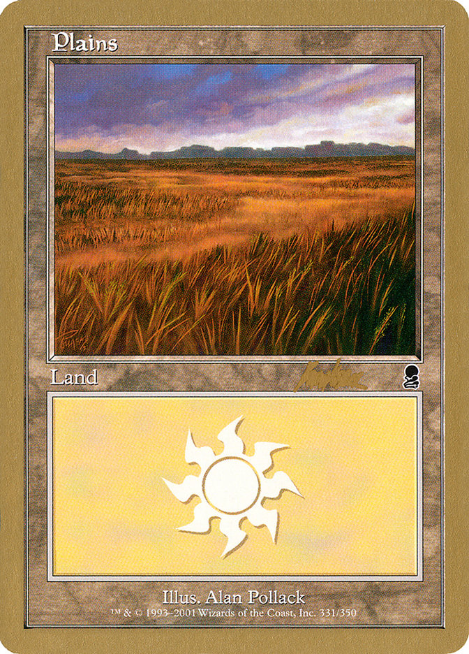 Plains (bk331a) (Brian Kibler) [World Championship Decks 2002] | Card Citadel