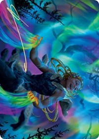 Esika, God of the Tree Art Card (Gold-Stamped Signature) [Kaldheim: Art Series] | Card Citadel