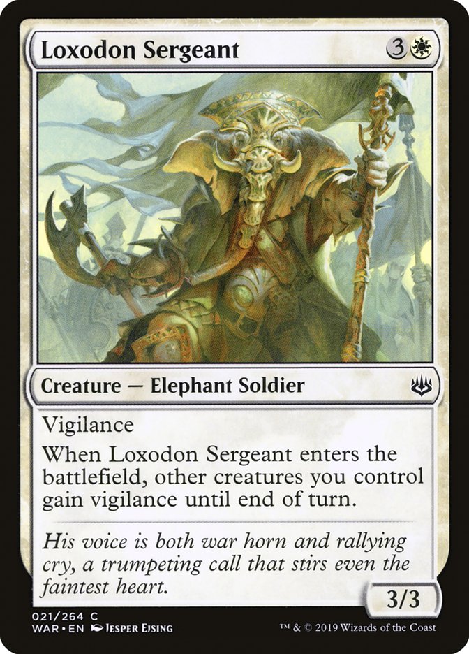 Loxodon Sergeant [War of the Spark] | Card Citadel