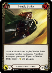 Nimble Strike (Blue) [U-WTR187] (Welcome to Rathe Unlimited)  Unlimited Normal | Card Citadel