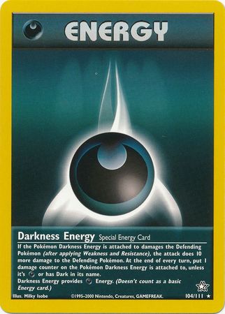 Darkness Energy (104/111) [Neo Genesis Unlimited] | Card Citadel