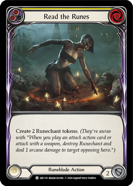 Read the Runes (Yellow) [ARC110] Unlimited Normal | Card Citadel