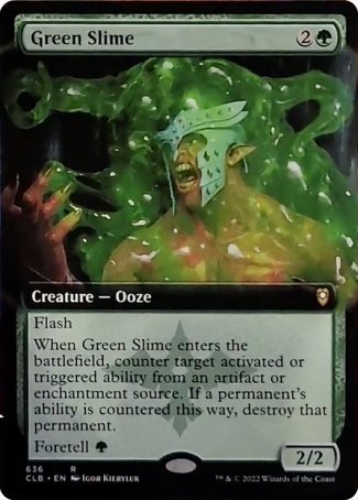 Green Slime (Extended Art) [Commander Legends: Battle for Baldur's Gate] | Card Citadel