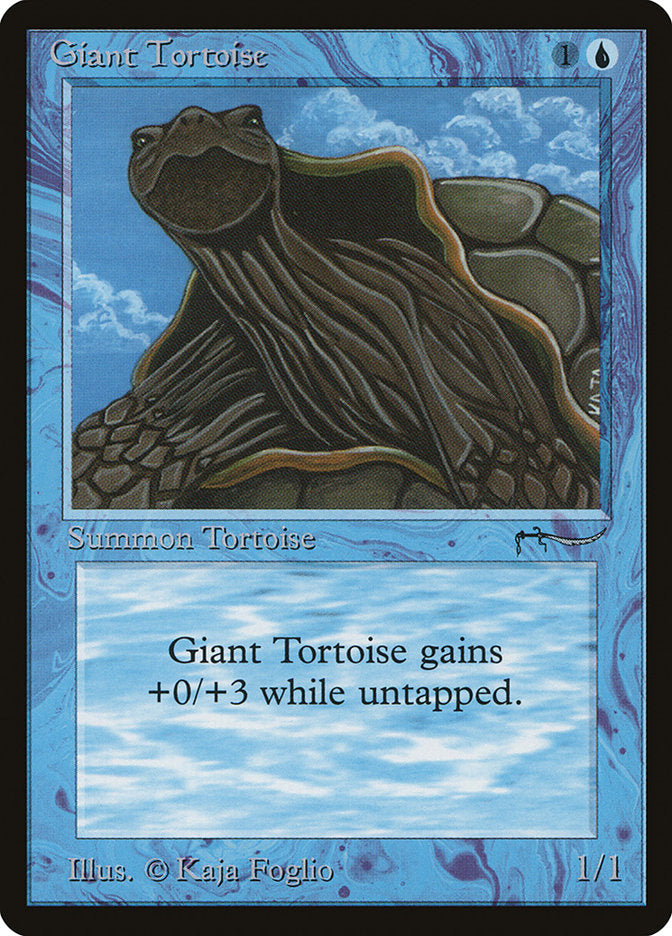 Giant Tortoise (Dark Mana Cost) [Arabian Nights] | Card Citadel