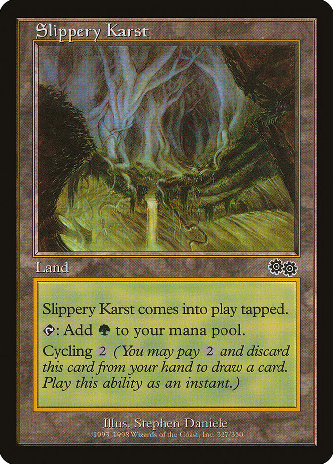 Slippery Karst [Urza's Saga] | Card Citadel