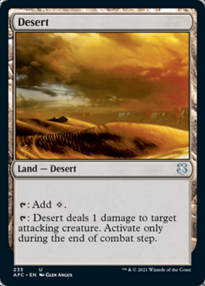 Desert [Dungeons & Dragons: Adventures in the Forgotten Realms Commander] | Card Citadel