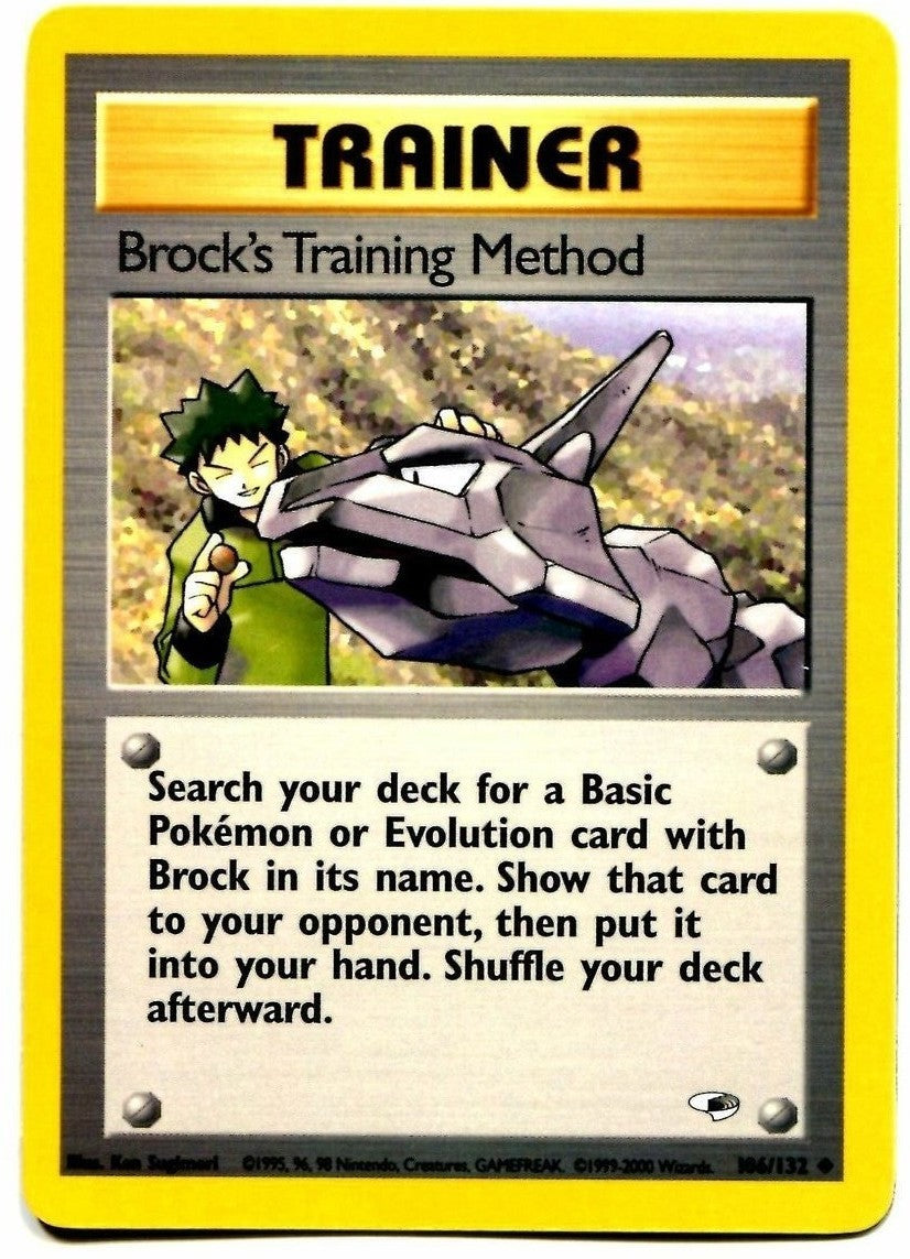 Brock's Training Method (106/132) [Gym Heroes Unlimited] | Card Citadel