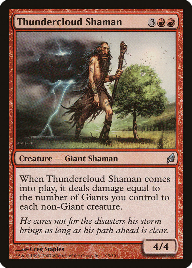 Thundercloud Shaman [Lorwyn] | Card Citadel
