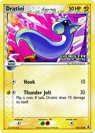 Dratini (65/113) (Delta Species) (Stamped) [EX: Delta Species] | Card Citadel