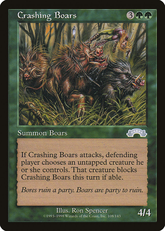 Crashing Boars [Exodus] | Card Citadel