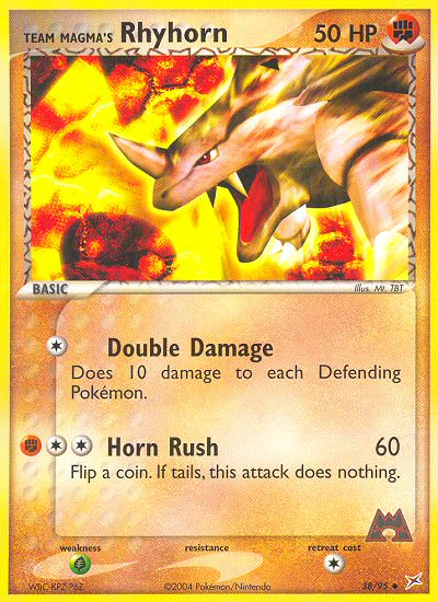 Team Magma's Rhyhorn (38/95) [EX: Team Magma vs Team Aqua] | Card Citadel