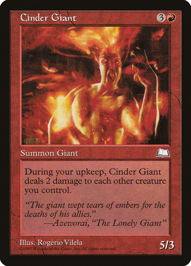 Cinder Giant [Weatherlight] | Card Citadel