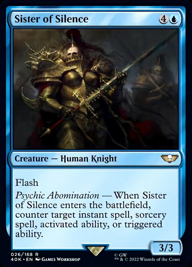 Sister of Silence (Surge Foil) [Universes Beyond: Warhammer 40,000] | Card Citadel