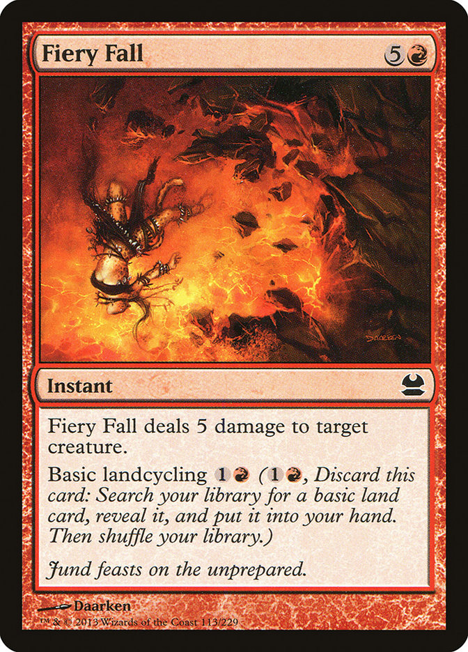 Fiery Fall [Modern Masters] | Card Citadel