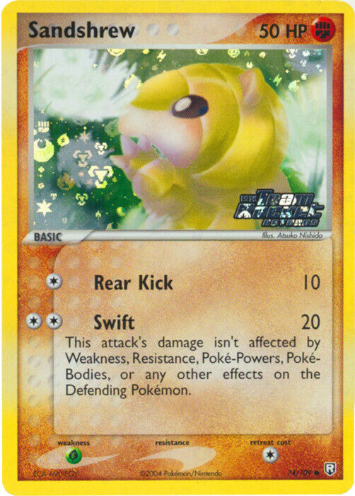 Sandshrew (74/109) (Stamped) [EX: Team Rocket Returns] | Card Citadel