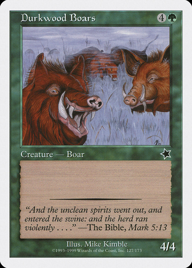 Durkwood Boars [Starter 1999] | Card Citadel