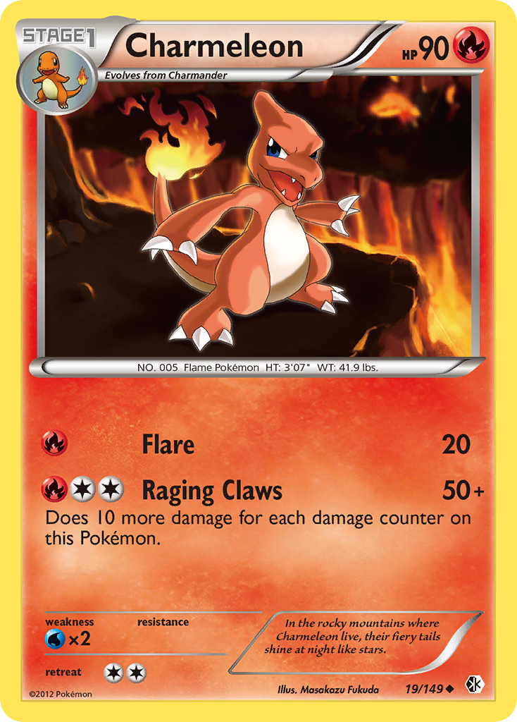 Charmeleon (19/149) [Black & White: Boundaries Crossed] | Card Citadel