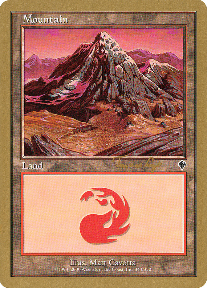 Mountain (tvdl343) (Tom van de Logt) [World Championship Decks 2001] | Card Citadel