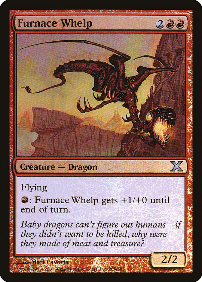 Furnace Whelp (Premium Foil) [Tenth Edition] | Card Citadel