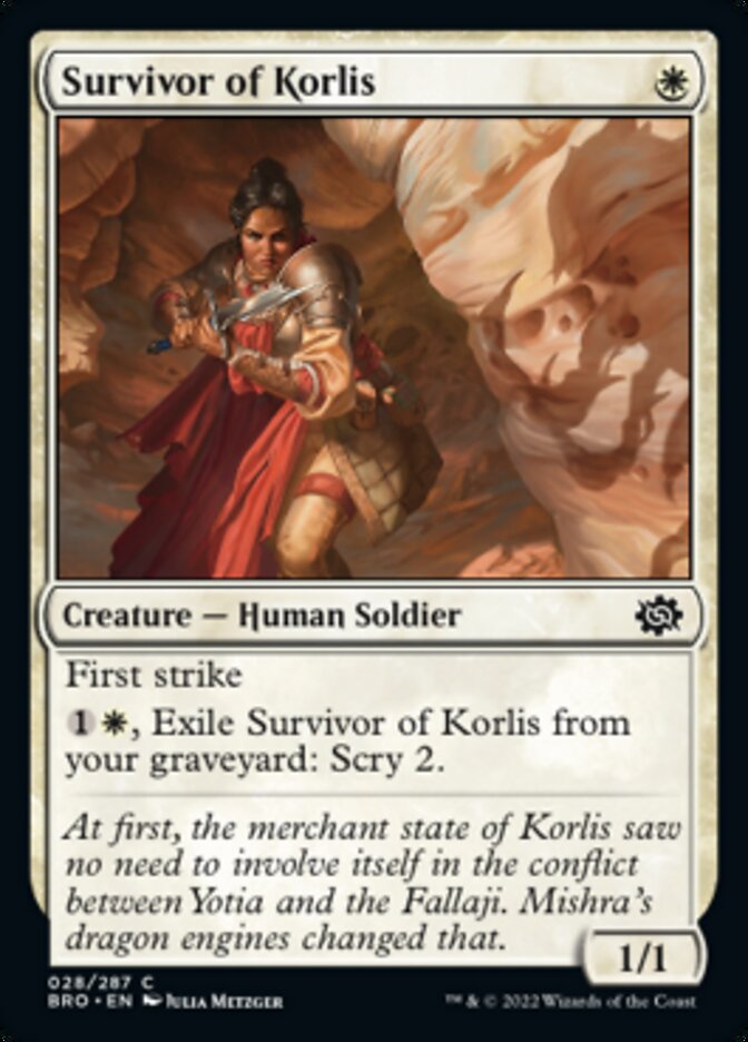 Survivor of Korlis [The Brothers' War] | Card Citadel