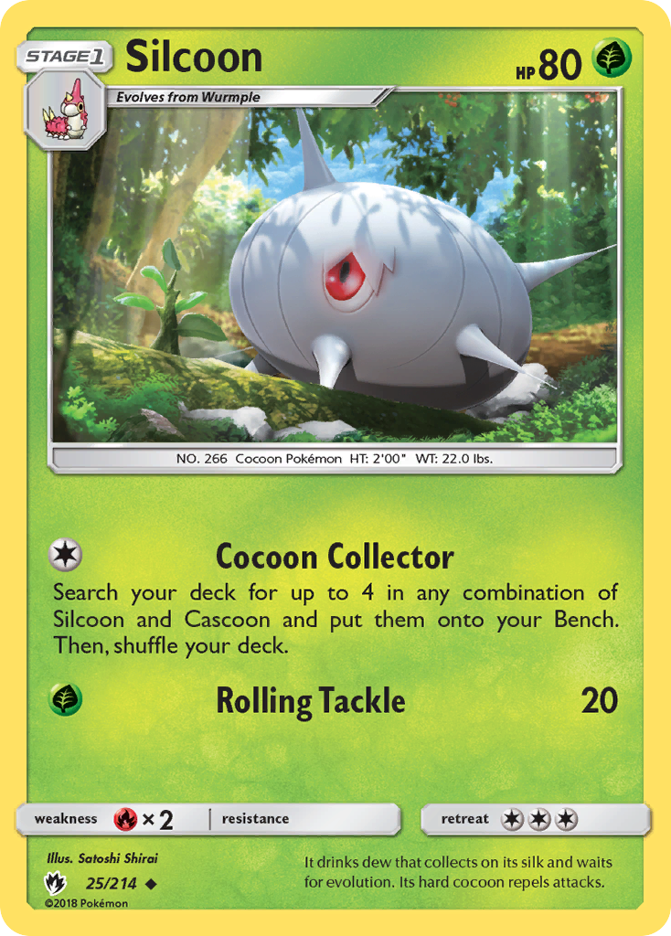 Silcoon (25/214) [Sun & Moon: Lost Thunder] | Card Citadel