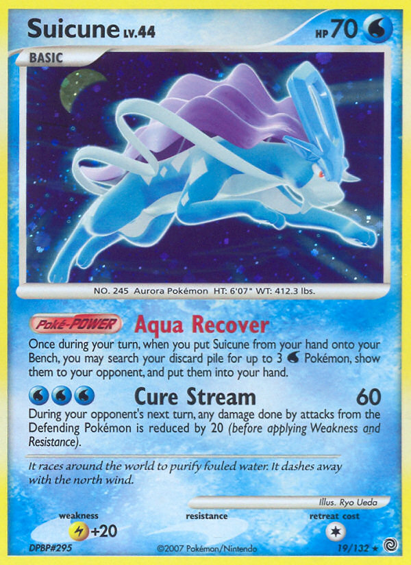 Suicune (19/132) [Diamond & Pearl: Secret Wonders] | Card Citadel