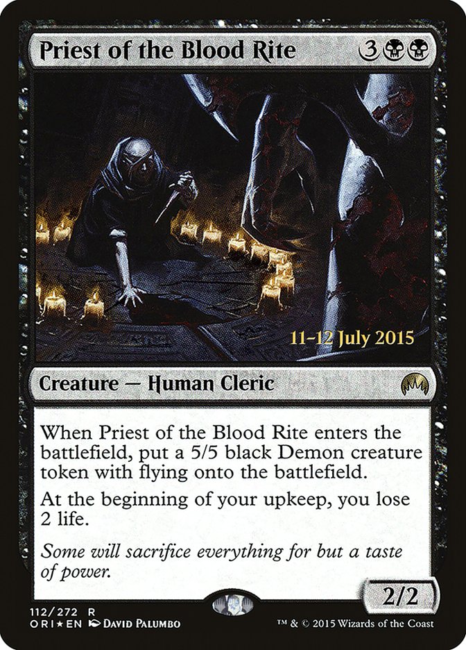 Priest of the Blood Rite [Magic Origins Promos] | Card Citadel