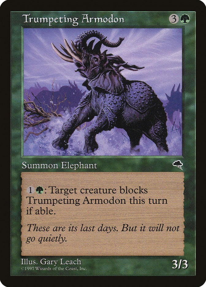 Trumpeting Armodon [Tempest] | Card Citadel