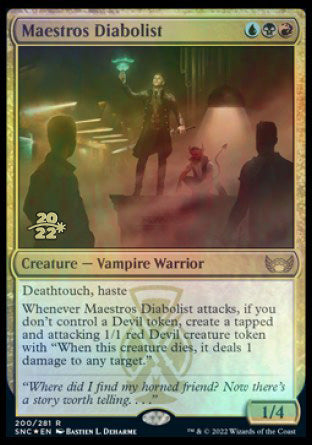 Maestros Diabolist [Streets of New Capenna Prerelease Promos] | Card Citadel