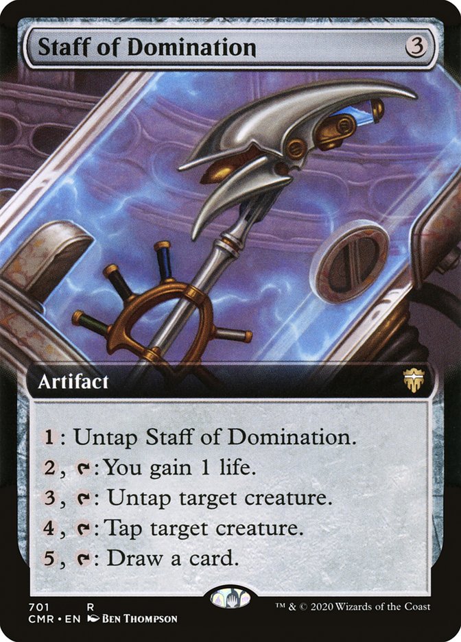 Staff of Domination (Extended Art) [Commander Legends] | Card Citadel